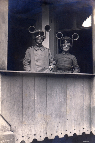 Illustration for article titled These Vintage Sound Locators Are Weirder Than They Look